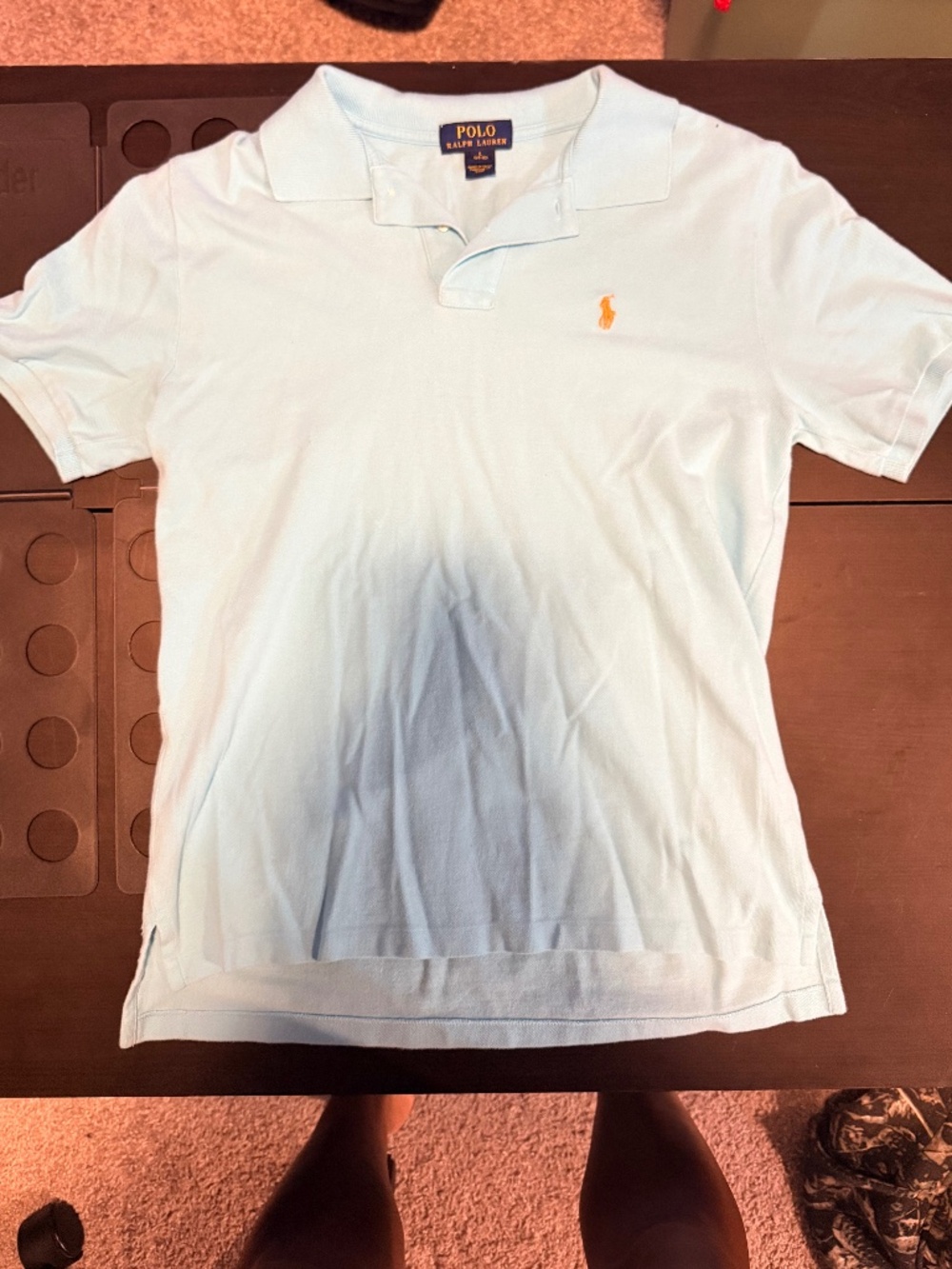 Polo Ralph Lauren Boys' Blue and Orange Polo-shirts 14-16 (L)